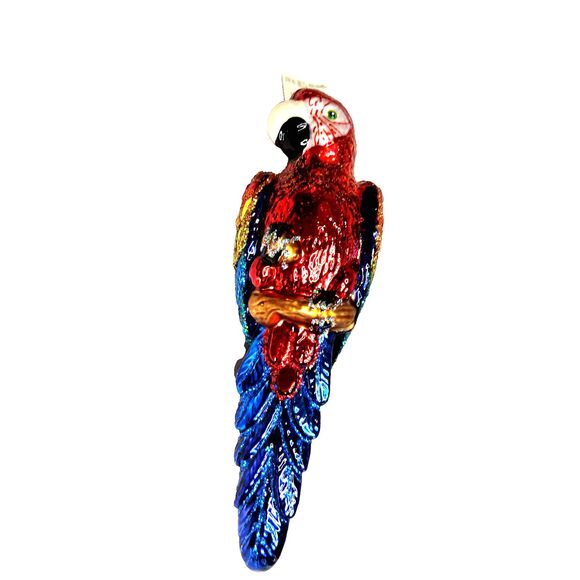 Old World Christmas Tropical Parrot Bird Glass Christmas Ornament 2018 New w Tag - Picture 5 of 13